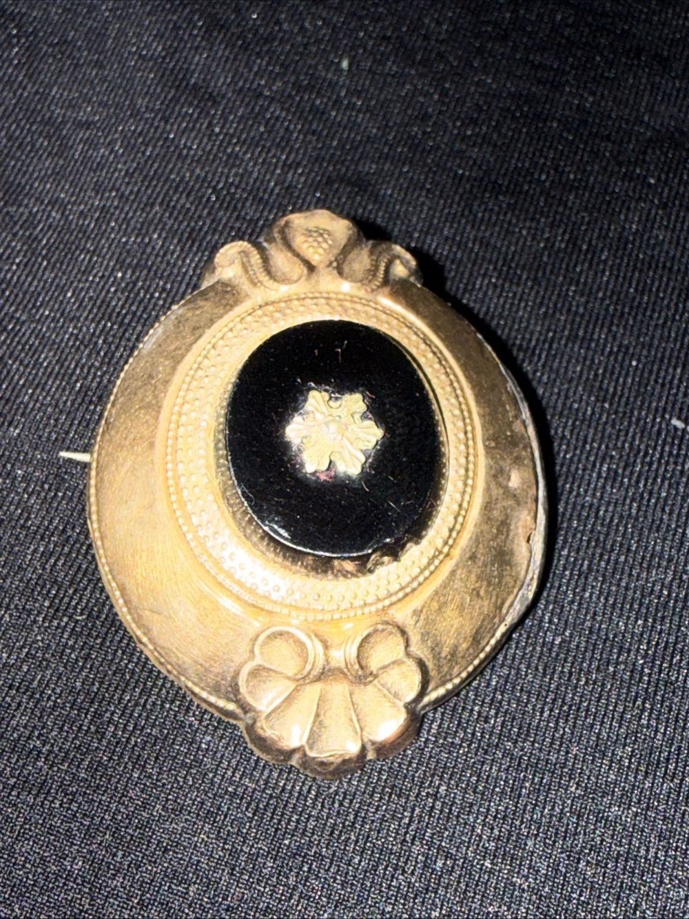German brooch onyx vintage cameo